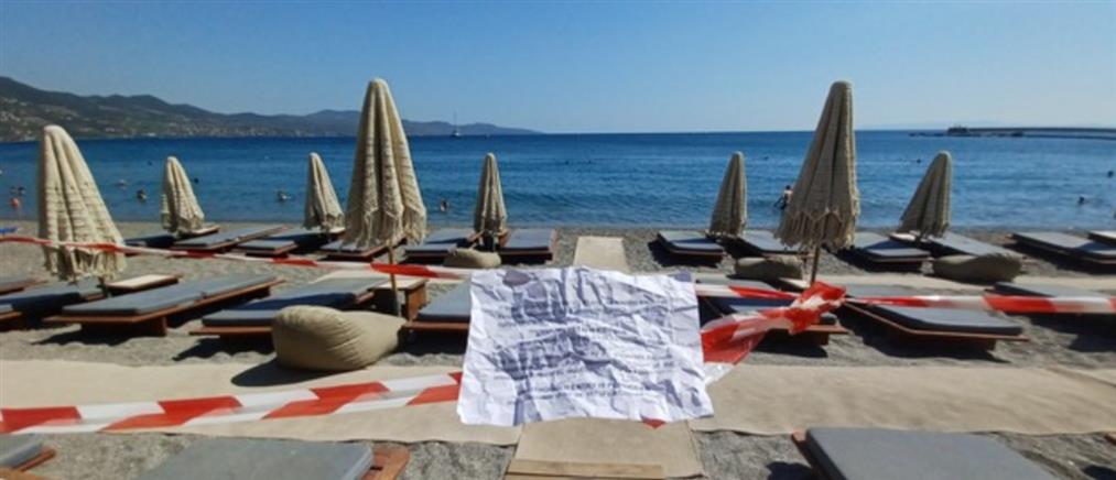 Χαλκιδική: Σφραγίστηκε beach bar για καταπάτηση αιγιαλού