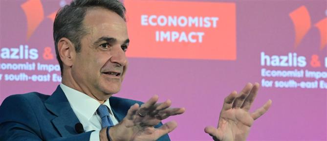 Μητσοτάκης στο συνέδριο του Economist: Τώρα τα οικονομικά μας είναι σε τάξη (εικόνες)