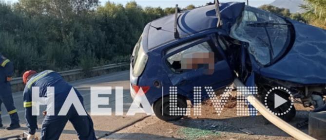 Σοκαριστικό τροχαίο στην Κυπαρισσία: 74χρονος "καρφώθηκε" σε κολώνα και εκτινάχθηκε (εικόνες)