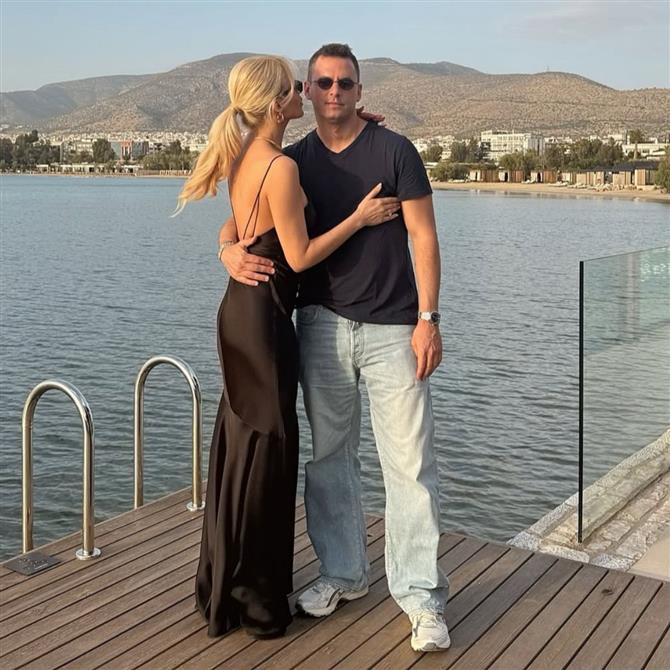 Κατερίνα Καινούργιου: Το μήνυμα αγάπης που έγραψε στον σύντροφό της, Παναγιώτη Κουτσουμπή