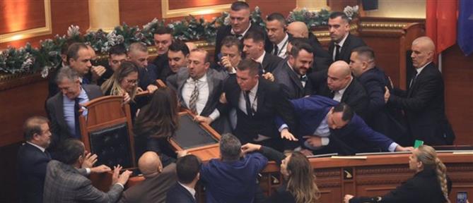 Αλβανία: Σκηνές απείρου κάλλους στο κοινοβούλιο (εικόνες)