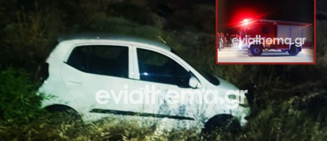 Χαλκίδα: Αυτοκίνητο κατέληξε σε γκρεμό (βίντεο)