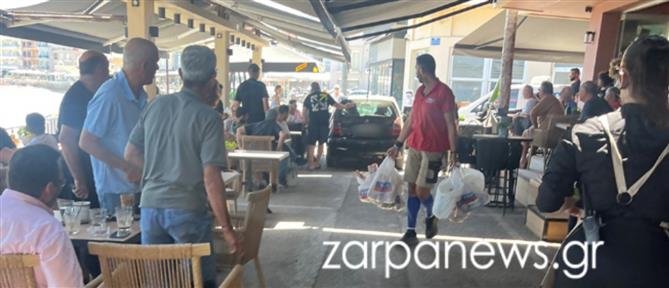 Χανιά: Αναστάτωση στο Κουμ Καπί – Αυτοκίνητο μπήκε σε πεζόδρομο (εικόνες)