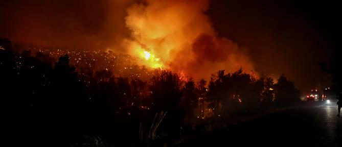 Φωτιά στον οικισμό Κοκκίνω Λάρισας - Μήνυμα εκκένωσης από το 112