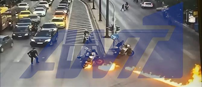 Επίθεση με μολότοφ σε αστυνομικούς στην Αθήνα μετά από συγκέντρωση στην πρεσβεία του Ισραήλ (βίντεο)