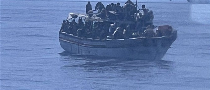 Διάσωση 41 μεταναστών ανοιχτά των Καλών Λιμένων Κρήτης