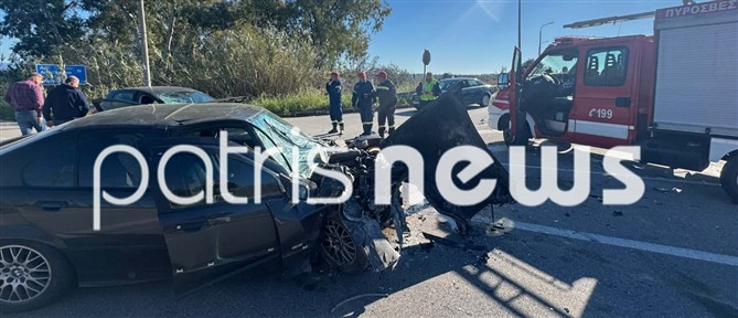 Πύργος: Σοβαρό τροχαίο με τουλάχιστον τέσσερις τραυματίες (βίντεο)