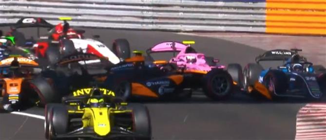 Formula 2 - Μονακό: Εκκίνηση με... καραμπόλα 11 μονοθεσίων (βίντεο)