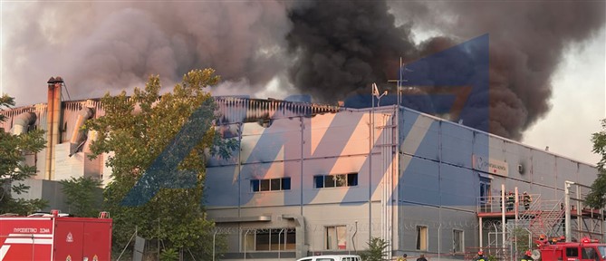 Μητροπολιτικό Πάρκο Γουδή: Στις φλόγες το κτήριο του θέατρου Badminton (εικόνες)