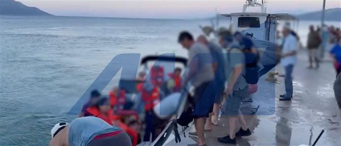 Προσάραξη Φέρι μποτ - Νέα Στύρα: Ολοκληρώθηκε η μετεπιβίβαση όλων των επιβατών (βίντεο)
