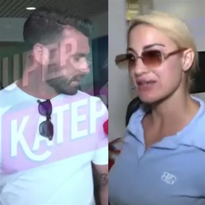 Ιωάννα Τούνη - Στάθης Σχίζας: Οι πρώτες τους αντιδράσεις on camera μετά τα κοινά τους στιγμιότυπα στη Μύκονο
