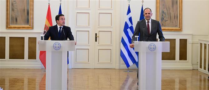 Συνάντηση Γεραπετρίτη με Ισπανό ΥΠΕΞ: "Έχουμε κοινή κατανόηση για τους κινδύνους που αντιμετωπίζει η Ευρώπη"