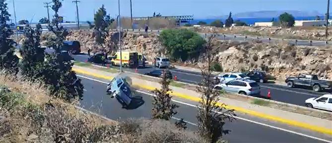 Αδιανόητο περιστατικό στο Ηράκλειο: Τροχαίο απέναντι από....καραμπόλα (βίντεο)