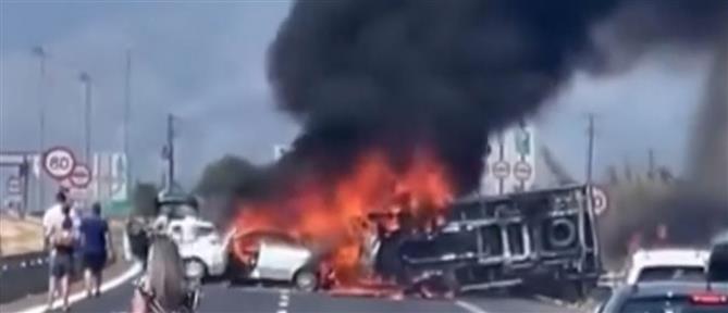 Τραγωδία στην Εγνατία - Αυτόπτες μάρτυρες στον ΑΝΤ1: Φώναζαν "σώστε μας"