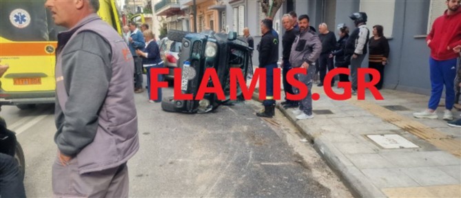 Πάτρα: Οδηγός παραβίασε πινακίδα "ΣΤΟΠ" και έπεσε πάνω σε ΙΧ με τετραμελή οικογένεια