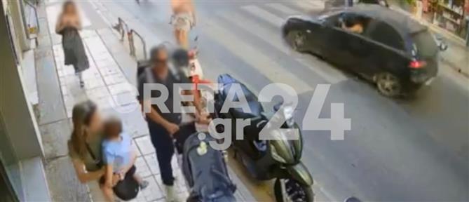 Ηράκλειο: Συνελήφθη ο ανήλικος οδηγός του αυτοκινήτου που εμβόλισε διανομέα (βίντεο)