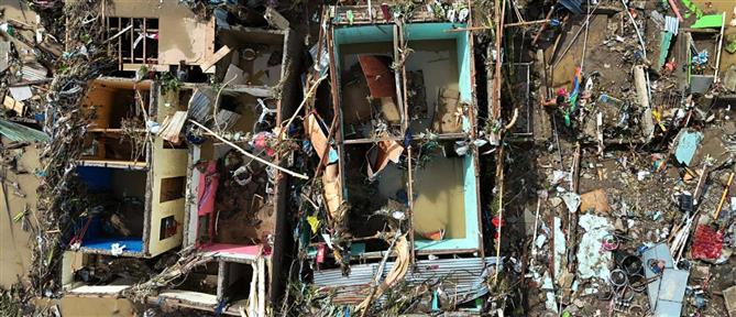 Φονικό πέρασμα του τυφώνα Καλμάγκι από τις Φιλιππίνες