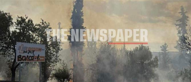 Βόλος: Φωτιά στην Α’ ΒΙ.ΠΕ. (εικόνες)