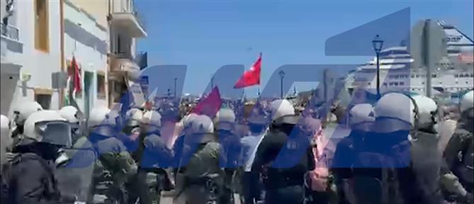 Κρήτη: Επεισόδια κατά την άφιξη ισραηλινού κρουαζιερόπλοιου στον Άγιο Νικόλαο